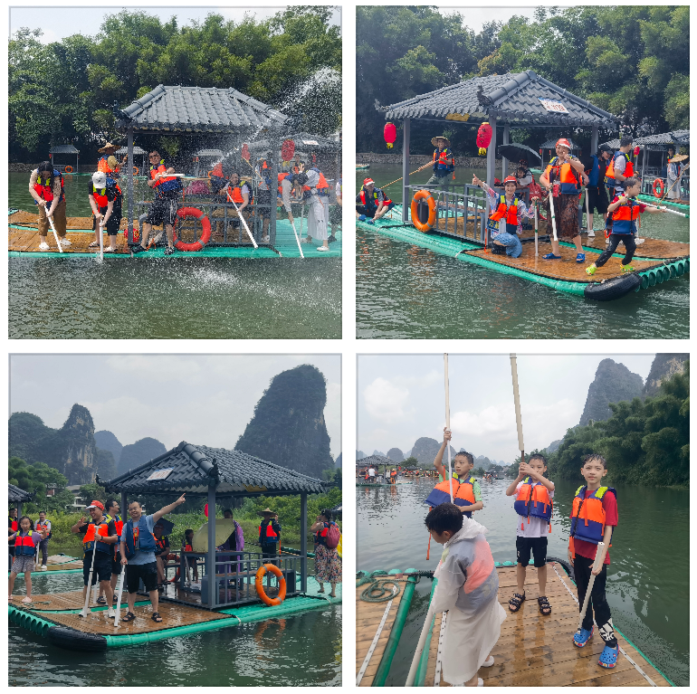 遇龍河坐竹筏